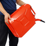 ZNTS 20 Liter Jerry Fuel Can with Flexible Spout, Portable Jerry Cans Fuel Tank Steel Fuel W46591768