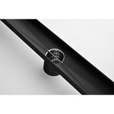 24 Inches Linear Shower Drain, Included Hair Strainer and Leveling Feet W2287P148563