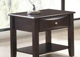 Simple Modern Look Wooden End Table Living Room Sofa Side Table Venner DrawerAnd Shelf HSESF00F6388