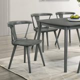 Rustic Farmhouse Dining Chairs, Solid Wood Side Chairs for Kitchen & Dining Room, Easy W2537P211109