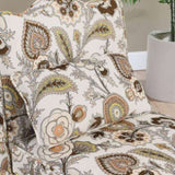 Flannel single dining chair with soft seat cushion and backrest, no armrests, matching pillow can be W487P221667
