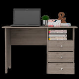 Bianco Writing Computer Desk, Three Drawers, One Shelf B070P188822