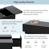 ON-TREND Coffee with 2 large Hidden Storage Compartment, Extendable Cocktail WF303591AAB