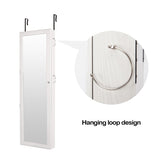 Retro Wood Whole Body Mirror Decoration Storage Mirror Jewelry Mirror Cabinet White 30030813