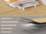 3D Retro Laminate Vinyl Flooring Roll, Peel and Stick Linoleum Wood Grain, Vinyl Plank Floor Tiles, 97414543