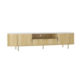 Lving Room Floor-standing TV Cabinet with 16 Color LEDs, Entertainment Center with Storage Doors, TV 57658410
