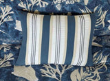 7 Piece Cotton Sateen Comforter Set Blue Queen B03597054