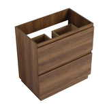 30" Bathroom Vanities without Sink, Modern Undermount Bathroom Sink Cabinet with Double drawer, W1972P188248