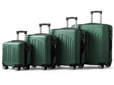 Curved Vertical Stripe 4-in-1 Trolley Case - Retro Green 12522872