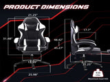 Video Game Chairs for Adults, PU Leather Gaming Chair with Footrest, 360&degSwivel Adjustable Lumbar 79821020