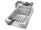 Single Tank Electric Deep Fryer, 11.4QT/10.8L Capacity, 110V 2500W Power, 60078190