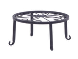 4 Plant Shelves with 4-1 Round Pattern in Black Baking Paint 87824548