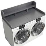Washer Dryer Countertop, Laundry Wood Shelf Topper with Edge, 54" Width x 27.5" Depth Double Layer W2641P309074