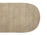 36x24x15" Cream Oval Coffee Table W2078P161503