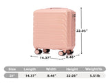 20 Inch ABS Hard Shell Travel Checked Luggage - Scratch Resistant Surface Four Multi-Directional W2787P437160
