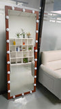 Hollywood Full Length Mirror with Lights Full Body Vanity Mirror with 3 Color Modes Wall Lighted W708P297645