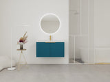 36" Wall Mounted Bathroom Vanity with Resin Sink & 2 Soft-Close Doors W999P251809