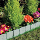Garden Edging Border,Imitation Stone Effect Garden Lawn Border,No Dig Flexible Lawn Edging and 47065926
