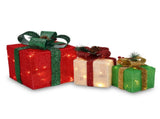 Box ABS Plastic Frame LED60 Light Warm White Light Three-Piece Set Onion Cloth Christmas Gift Box 14415793