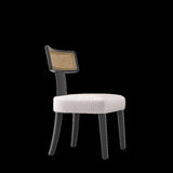 Mid Century Modern Dining Chairs Set of 2,Solid Wood and Rattan Net Back,Dining Room Chairs Accent W2812P287301