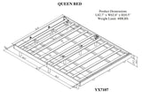 ZNTS Modern Design Queen Floating Platform Bed Frame for Walnut Color W697123296