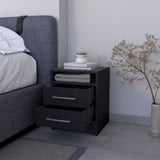 Philadelphia Nightstand, Two Drawers, Concealed Shelf B128P148956