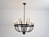 15-Light Chandelier Industrial Iron Candle Chandelier Modern Suspended Farmhouse Pendant Light W5008P479818