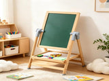 Kids Art Easel 2 in 1 Wooden Double Sided with Magnetic Whiteboard Chalkboard and Painting 74611656