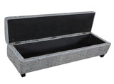 Indoor Jacquard Storage Ottoman Bench - Upholstered Entryway Bench with Hidden Storage, 300lbs N779P396200H
