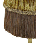 Gold Vanity Stool with Button Tufted B062P215391
