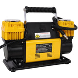 12V Dual Cylinder Heavy Duty Air Compressor,Tire with Pressure Gauge, Max 150 PSI,Tire W465P272037