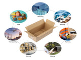 50pcs 12 "x 6" x 6 " thick 3mm corrugated cardboard box in kraft paper color 44810238