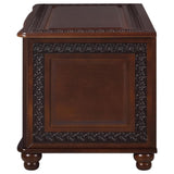 Deep Tobacco Flip Open Storage Cedar Chest B062P153828