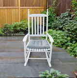 wooden porch rocker chair WHITE, without mat W49520605