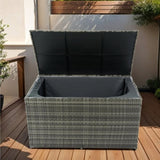 ZNTS Outdoor Storage Box, 200 Gallon Wicker Patio Deck Boxes with Lid, Outdoor Cushion Storage for Kids W329P175893