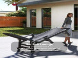 Outdoor Lounge Chairs Set of 2, HDPE Pool Chaise Lounge Chairs for Poolside, Pool Loungers for W1859P478586