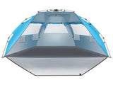 Fiberglass Pole Oxford Cloth Quick-Open Free Ride Beach Tent Blue 64866189