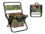 Portable Folding Camping Fishing Chair, Lightweight 2.31lbs Outdoor Stool with Builtin Cooler Bag, 54102397