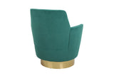Velvet Swivel Barrel Chair, Swivel Accent Chairs Armchair for Living Room, Reading Chairs for W1361116852
