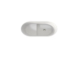 39 Inch Solid Surface Soaking Bathtub - Deep Soak Freestanding Tub T3785P353970