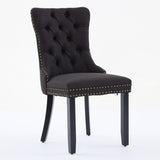 Nikki Collection Modern, High-end Tufted Solid Wood Contemporary Flax Upholstered Linen Dining Chair W1143P233648