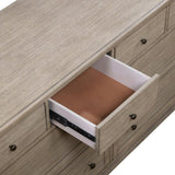 Gray Oak Finish Classic Transitional Bedroom Furniture 1pc Dresser of 8 Drawers Wooden Furniture B011P210428