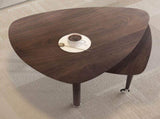 360 degree Rotatable modern Coffee Table for Living Room, solid wood legs with simply assemble W2899P372755
