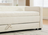 58.27" Wide Modern Upholstered Storage Bench Double Storage Space, Napped fabric Foot Stool W3189P445990