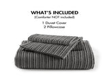 3PCS Full/Queen Waffle Washed Duvet Set B035P341120