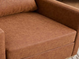 30.7"W Upholstered Square Swivel Accent Chair and Comfy Accent Single Sofa 360 Degree Club W3188P310431