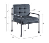 Brantley Gray Velvet & Sandy Gray Finish Accent Chair B2726P287572