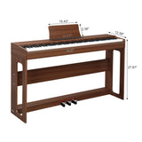 ZNTS GDP-104 88 Keys Full Weighted Keyboards Digital Piano with Furniture Stand, 37672238