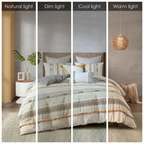 King/Cal King 3 Piece Cotton Duvet Cover Set B035129129