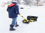 74*47cm Iron Yellow T-Handle Black Blade Adjustable Human-Powered Snow Plow 49055054